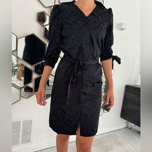 Black balenciaga dress
